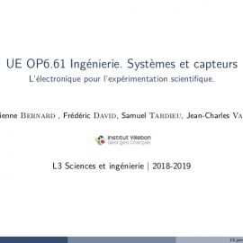 L3S6 Capteurs • Présentation. L3S6 Capteurs • Présentation.